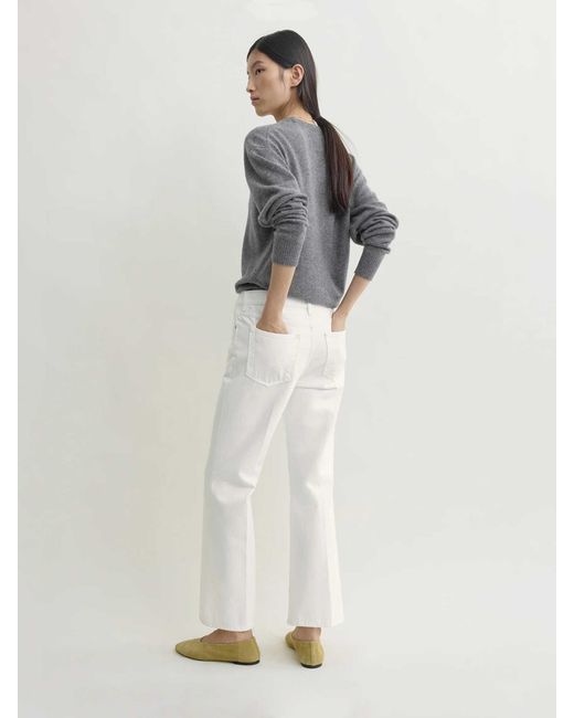 Totême White Plain Flared Jeans