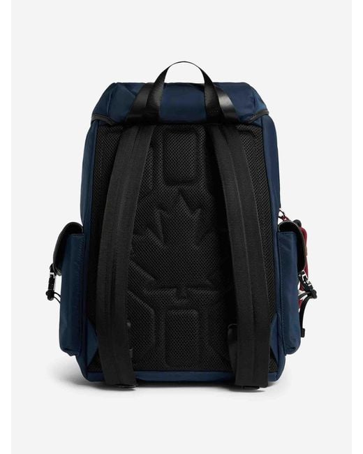 DSquared² Blue Heritage Polyester Backpack for men