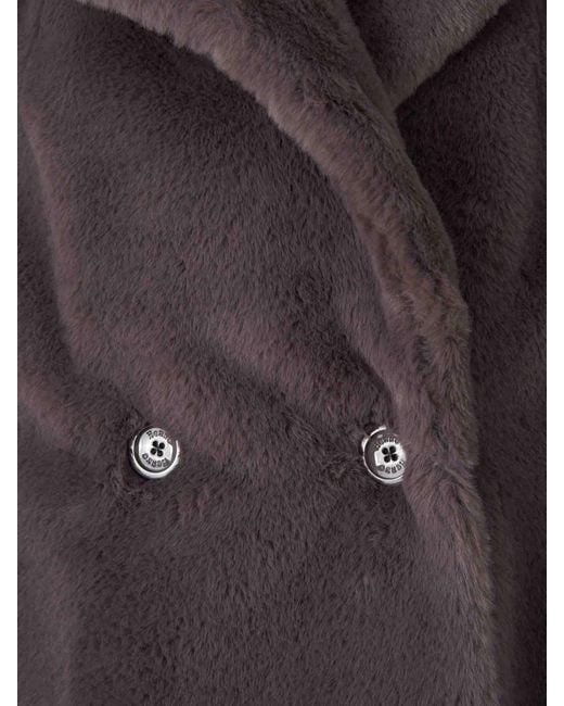 Herno Brown Short Fur Coat