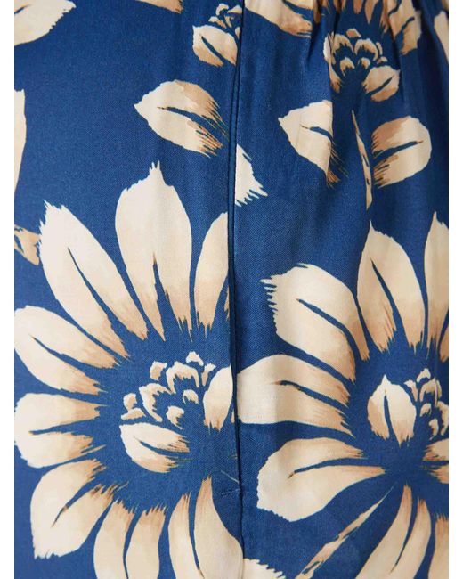 Farm Rio Blue Printed Wide Leg Trousers