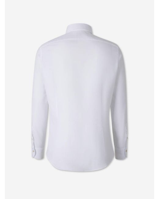 Santa Eulalia White Plain Shirt for men