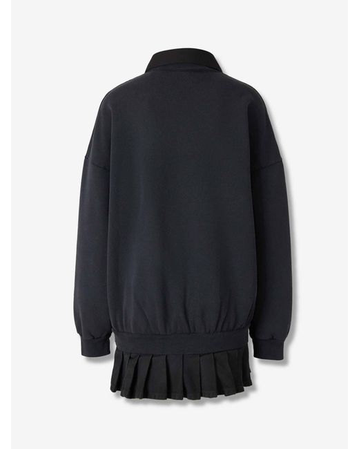 Abito Mini Cotone di Balenciaga in Blue