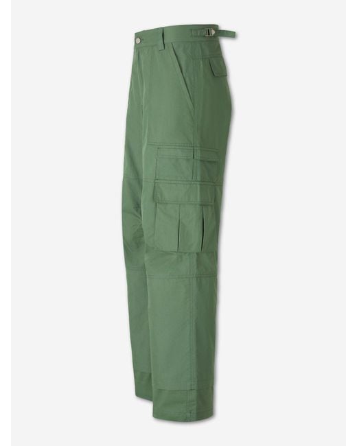 Carrera Green Wide Leg Pants Cargo for men
