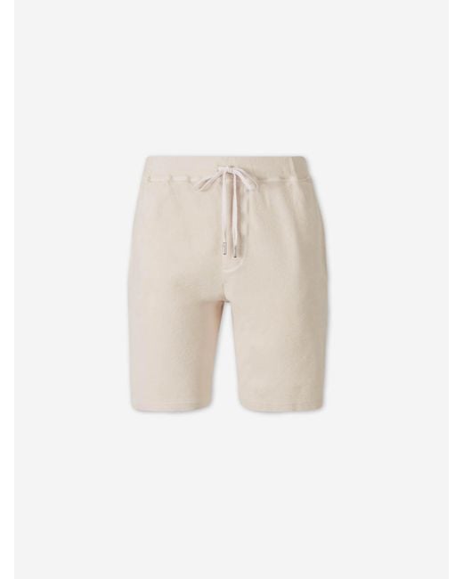 Fedeli Natural Terry Bermuda Shorts for men