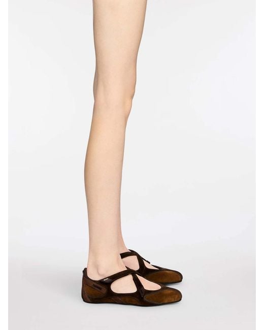 Bailarinas Foor 01 The Attico de color Brown