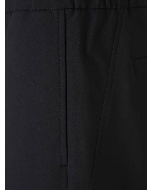 Laminar Black Technical Straight Leg Trousers for men