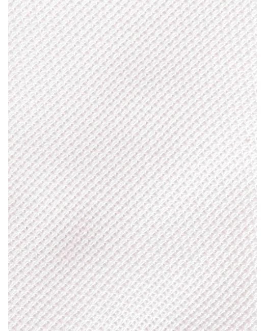 Corbata Seda Entrelazada Santa Eulalia de hombre de color White