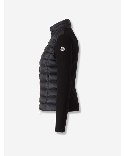 Cárdigan Acolchado Cremallera Moncler de color Black