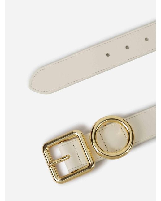Jacquemus Natural Square Circle Belt