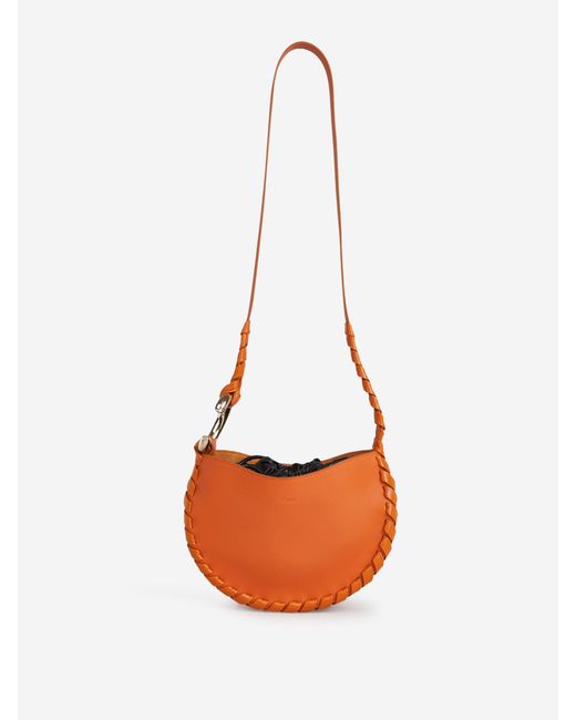 Chloé Leather Mate S Hobo Bag in Dark Orange (Orange) | Lyst