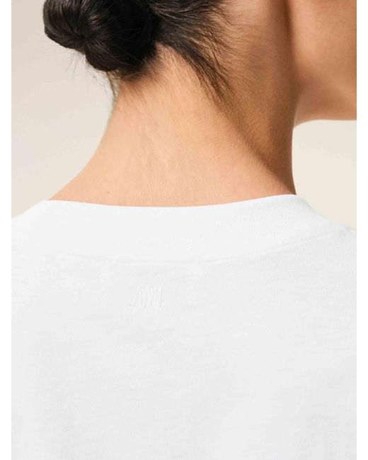 AMI White Long Sleeve T-Shirt