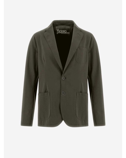 Herno Green Light Technical Blazer for men
