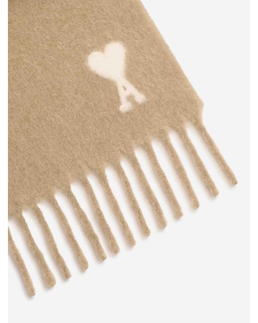 AMI Logo-Schal in Natural für Herren
