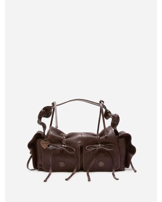 Bolso Hombro Multipocket Acne en coloris Brown