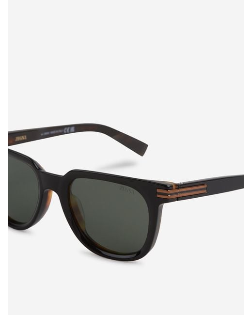 Gafas De Sol Redondas Zegna de hombre de color Gray