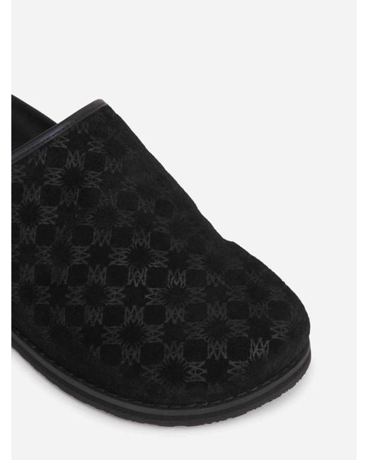 Amiri Black Monogram Clogs for men