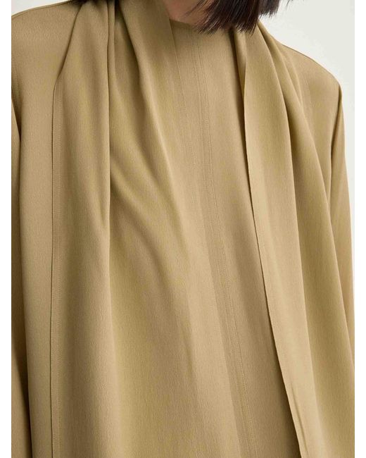 Totême  Natural Viscose Handkerchief Blouse