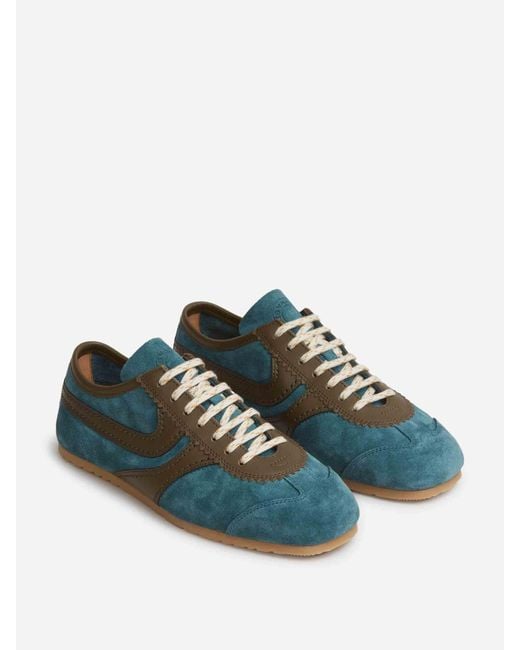 Dries Van Noten Green Suede Sneakers