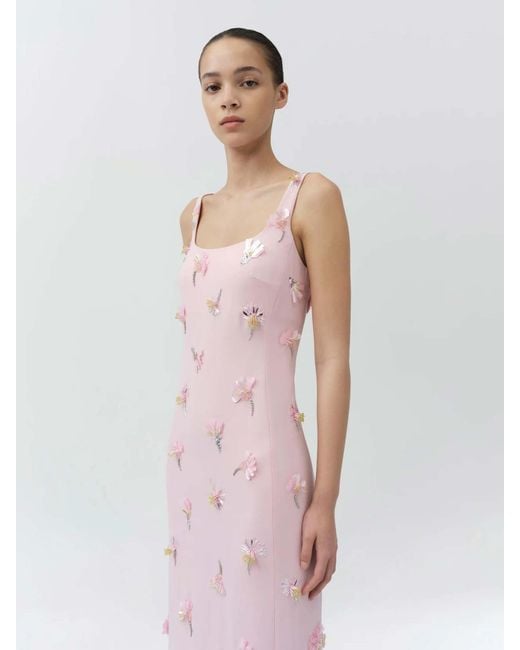 Jonathan Simkhai Pink Briella Maxi Dress