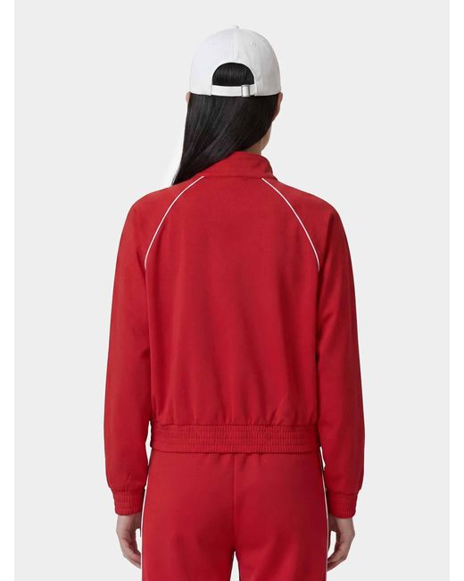 Sporty & Rich Red Logo Technical Jacket