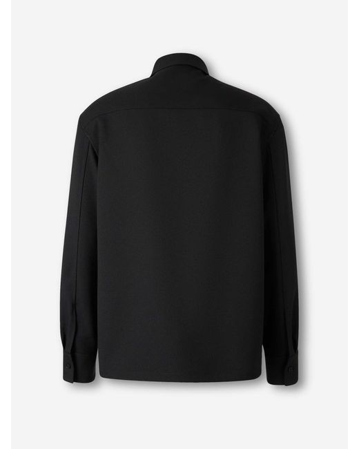 Jil Sander Black Straight Plain Jacket for men