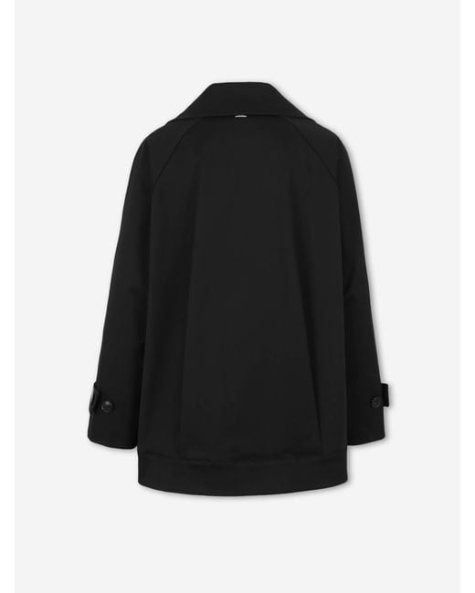 Herno Black Short Trench Coat