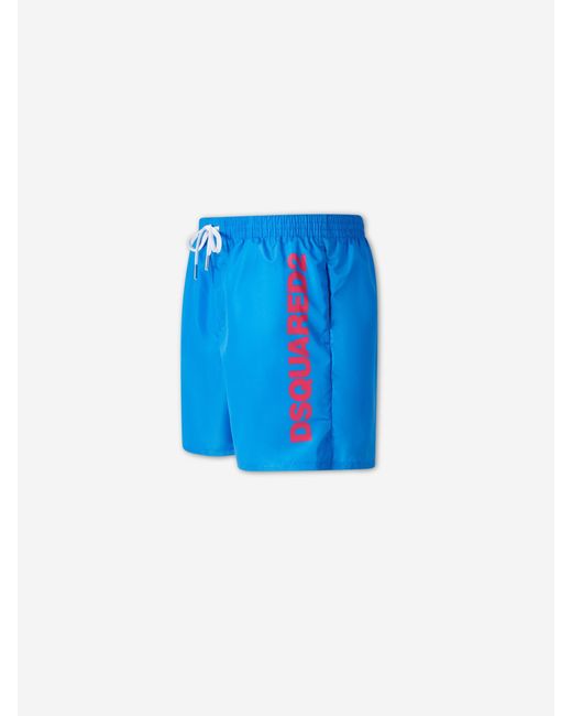 DSquared² Logo-Badeanzug in Blue für Herren