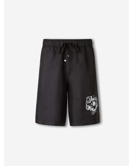 Amiri Black Bermuda Hollywood for men