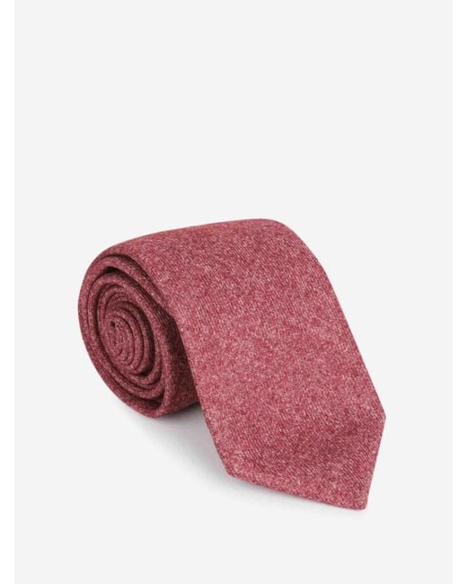 Bigi por Santa Eulalia Pink Wool Cashmere Tie for men