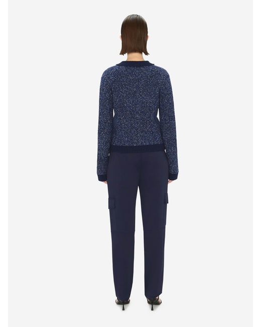 Jonathan Simkhai Blue Linen Cargo Pants