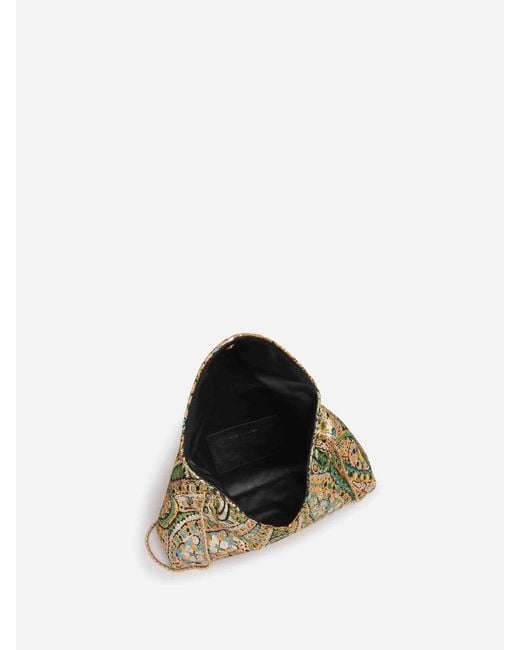 Dries Van Noten Natural Jacquard Envelope Bag