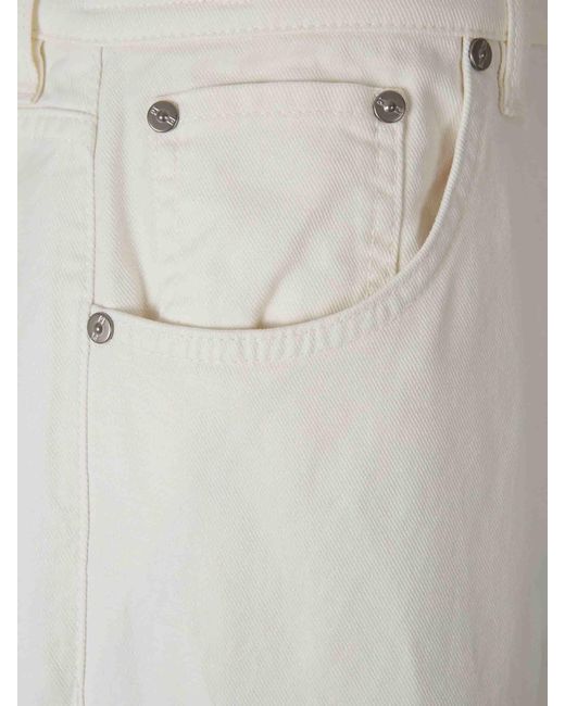 PT Torino White Straight Jeans for men