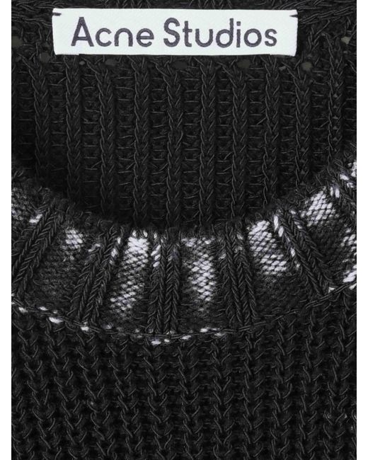 Acne Rundhals-Trikot in Black für Herren