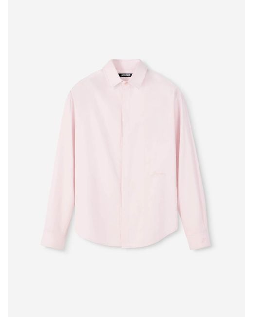Camisa Simon Algodón Jacquemus de hombre de color Pink