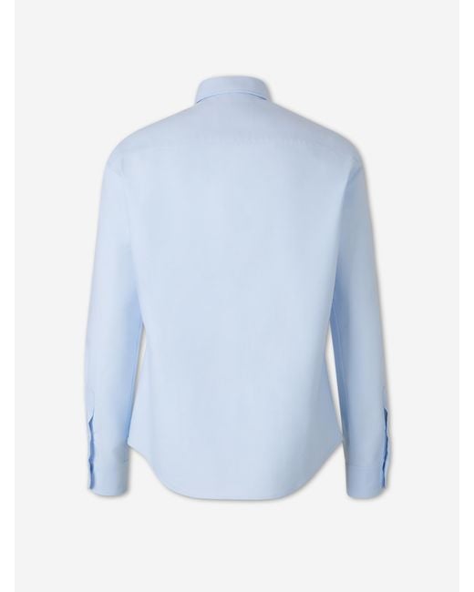 AMI Blue Casual Cotton Shirt for men