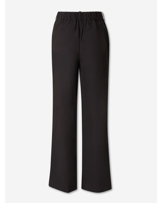 Herno Black Technical Pleated Trousers