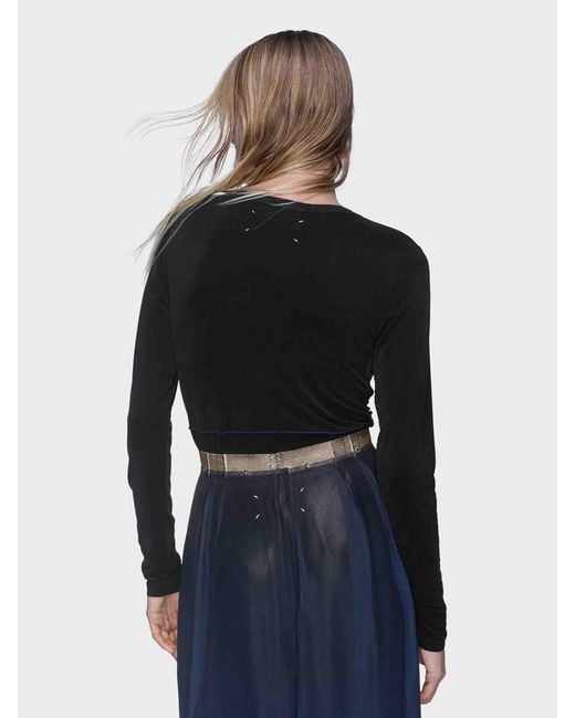 Maison Margiela Blue Long Sleeve T-Shirt