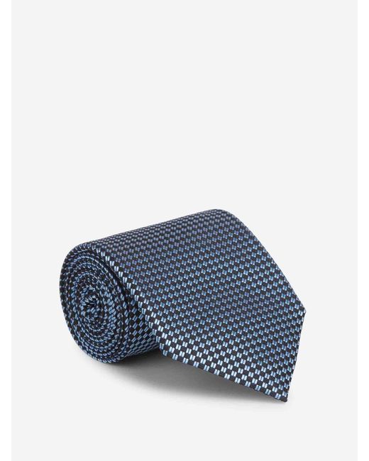 Tom Ford Blue Textured Silk Tie for men