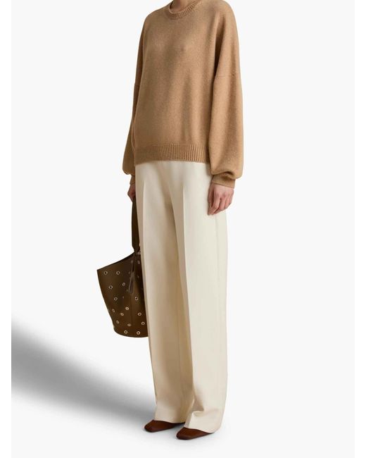 Khaite Natural Formal Pants Cambie