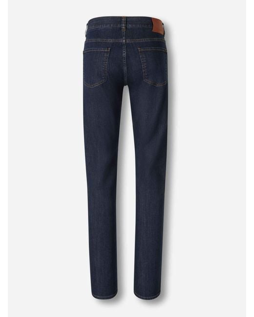 Canali Blue Flared Jeans for men