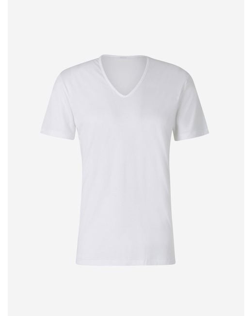 Zimmerli of Switzerland White Short Sleeved Undershirt for men