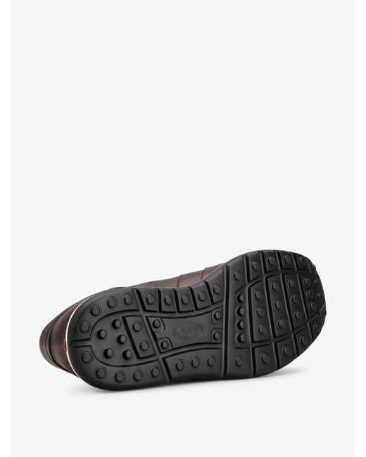 Tod's Brown Leather Sneakers for men