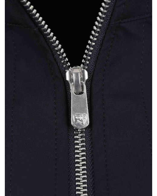 Marco Pescarolo Blue Technical Jacket With Round Neck for men