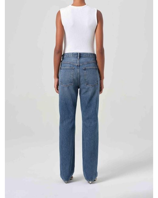 Agolde Blue Kelly V-Waist Jeans