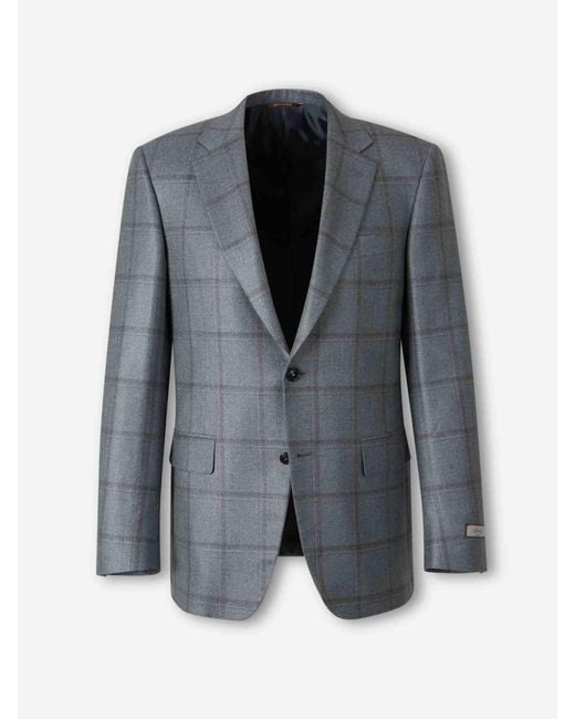 Canali Gray Blazer Straight for men