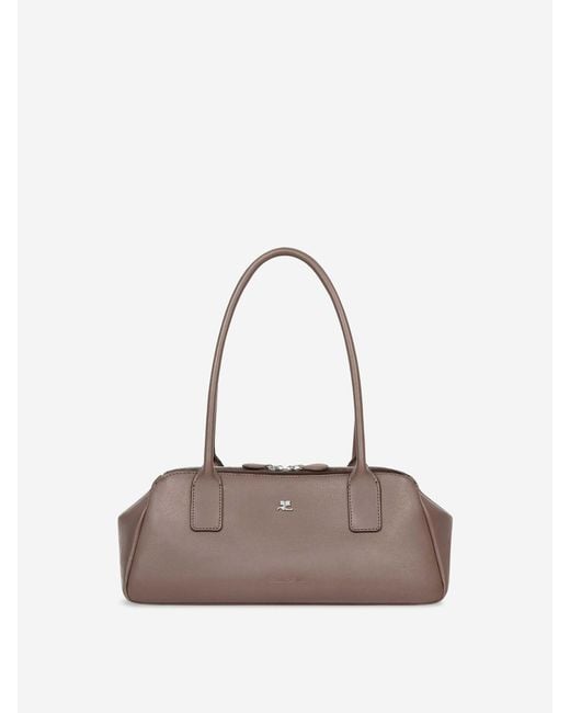 Courreges White Medium Strip Bag