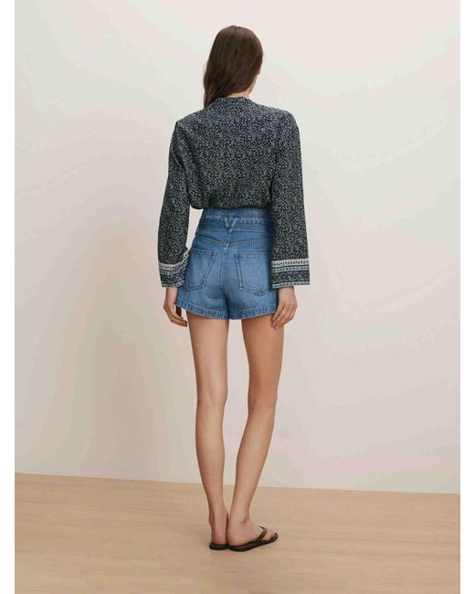Veronica Beard Blue Cyra Blouse