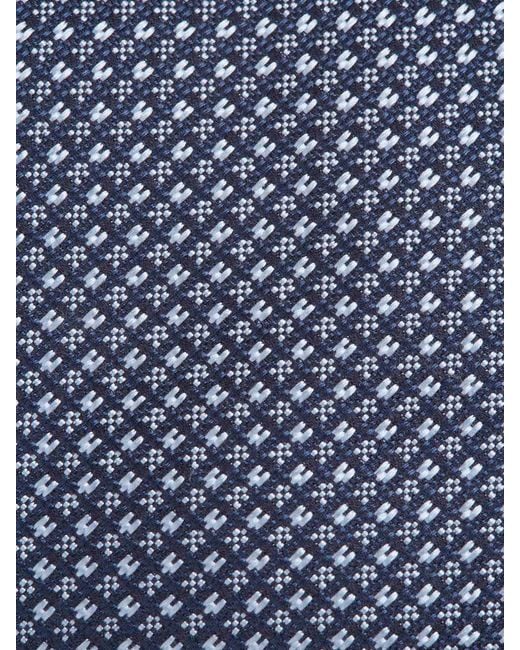 Brioni Blue Textured Tie for men