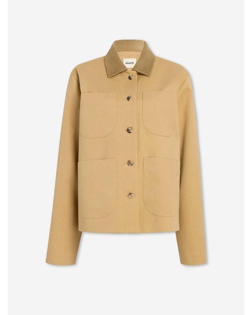 Khaite Natural Wyatt Short Jacket
