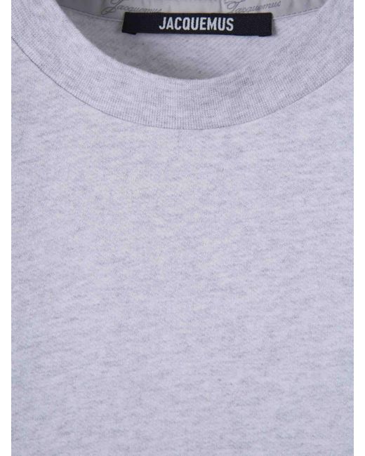 Jacquemus White Ruban Short Sleeve T-Shirt for men